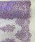 Lilac Sequin Embroidered Lace Fabric by the Yard, 54" Wide Floral Mesh Lace with Double Scalloped Edges